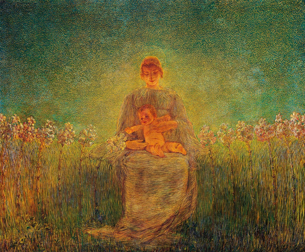 Nossa Senhora dos Lírios de Gaetano Previati