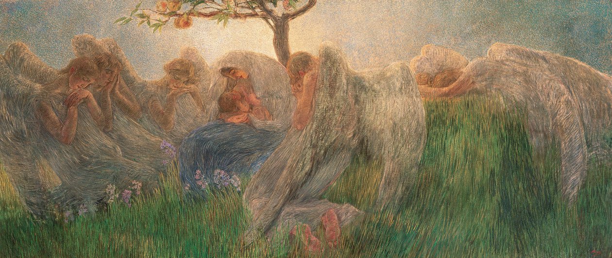 Maternidade, 1890-1891. de Gaetano Previati