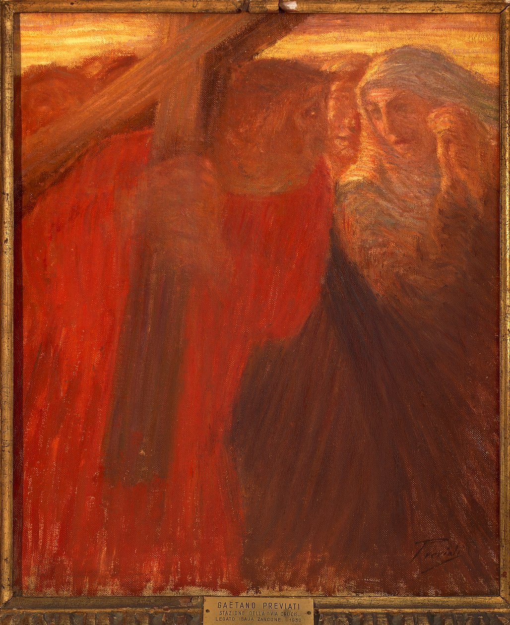 Encontro de piedosas mulheres, Estações de Cruz de Gaetano Previati