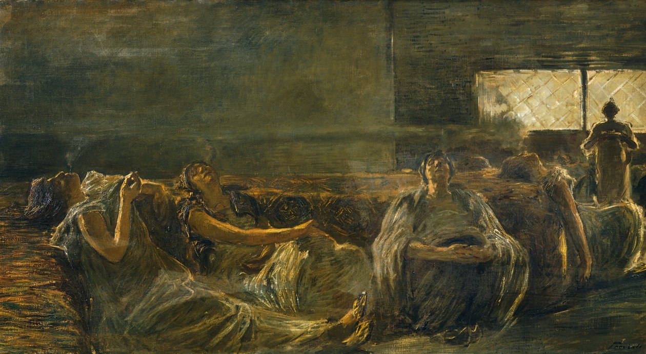 Fumadores de Ópio, de Gaetano Previati (1852-1920) de Gaetano Previati