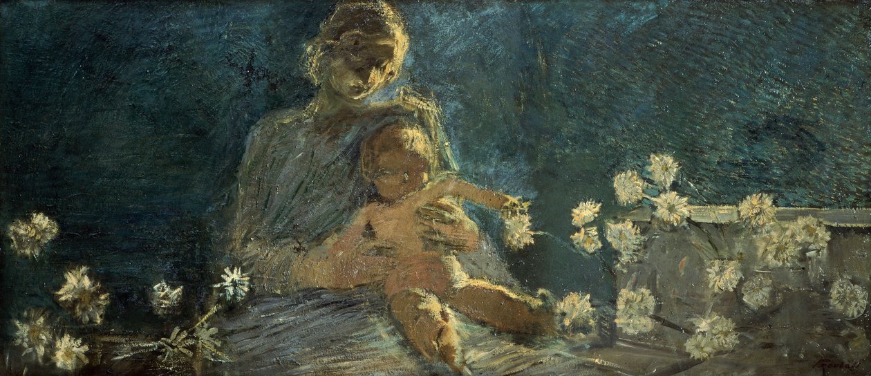 Nossa Senhora dos Crisântemos de Gaetano Previati