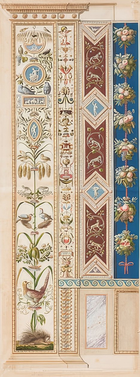 Pilaster Loggia XI (ornamento com porco-espinho) de Gaetano Savorelli