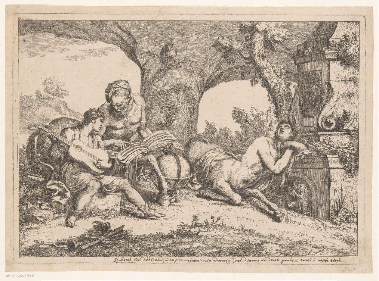 Aquiles ensinados por Chiron
Vários espectáculos e países (título da série)
Varii capricci e paesi (título da série) de Gaetano Zompini (possibly)