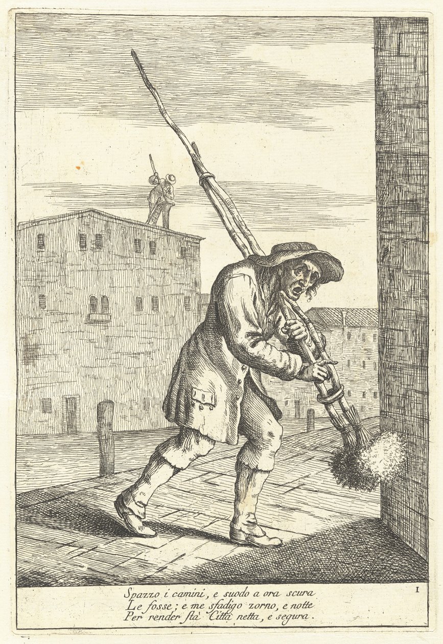 Scoa Camin (Limpador de Chaminés) de Gaetano Zompini