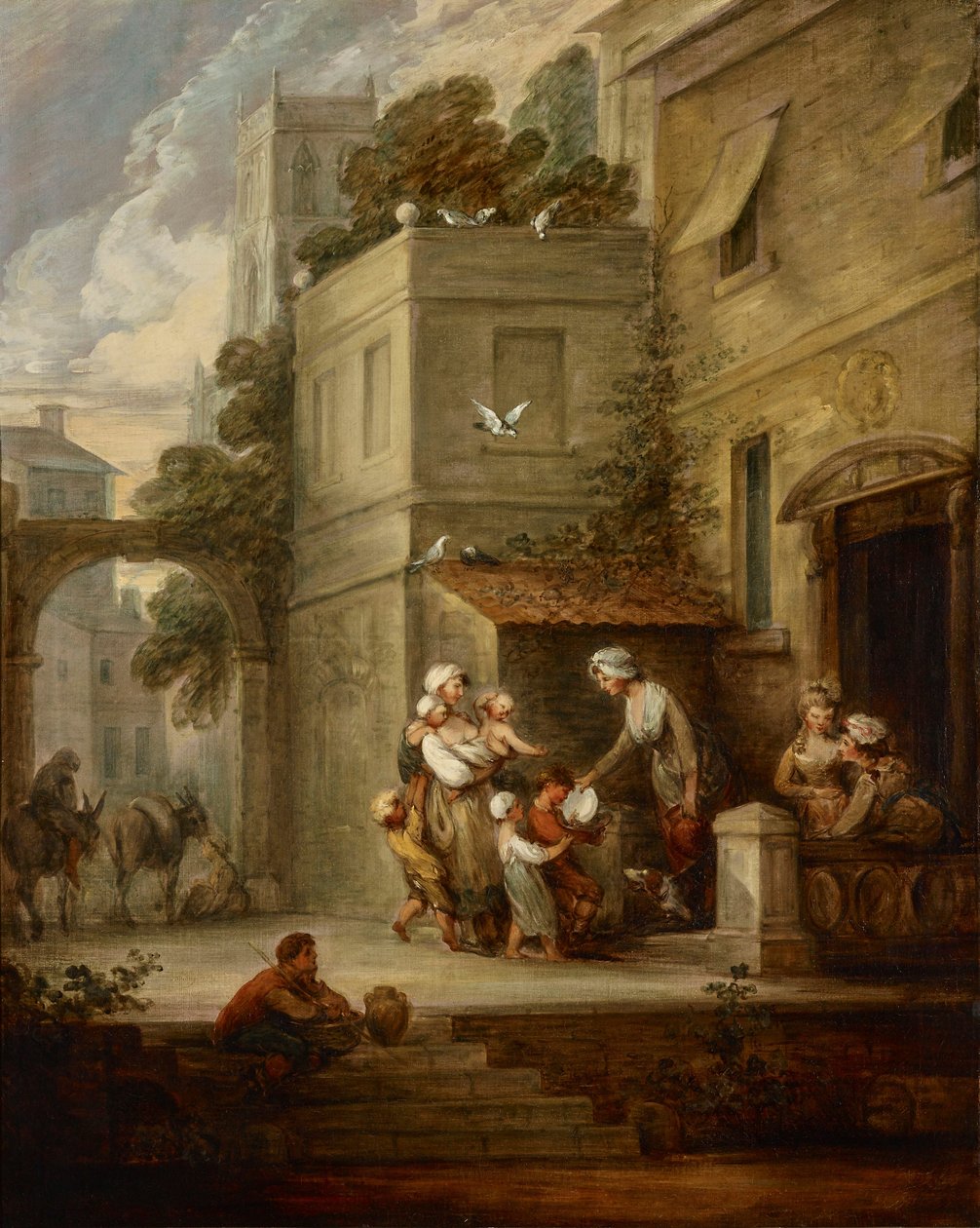 A caridade alivia a aflição de Gainsborough Dupont