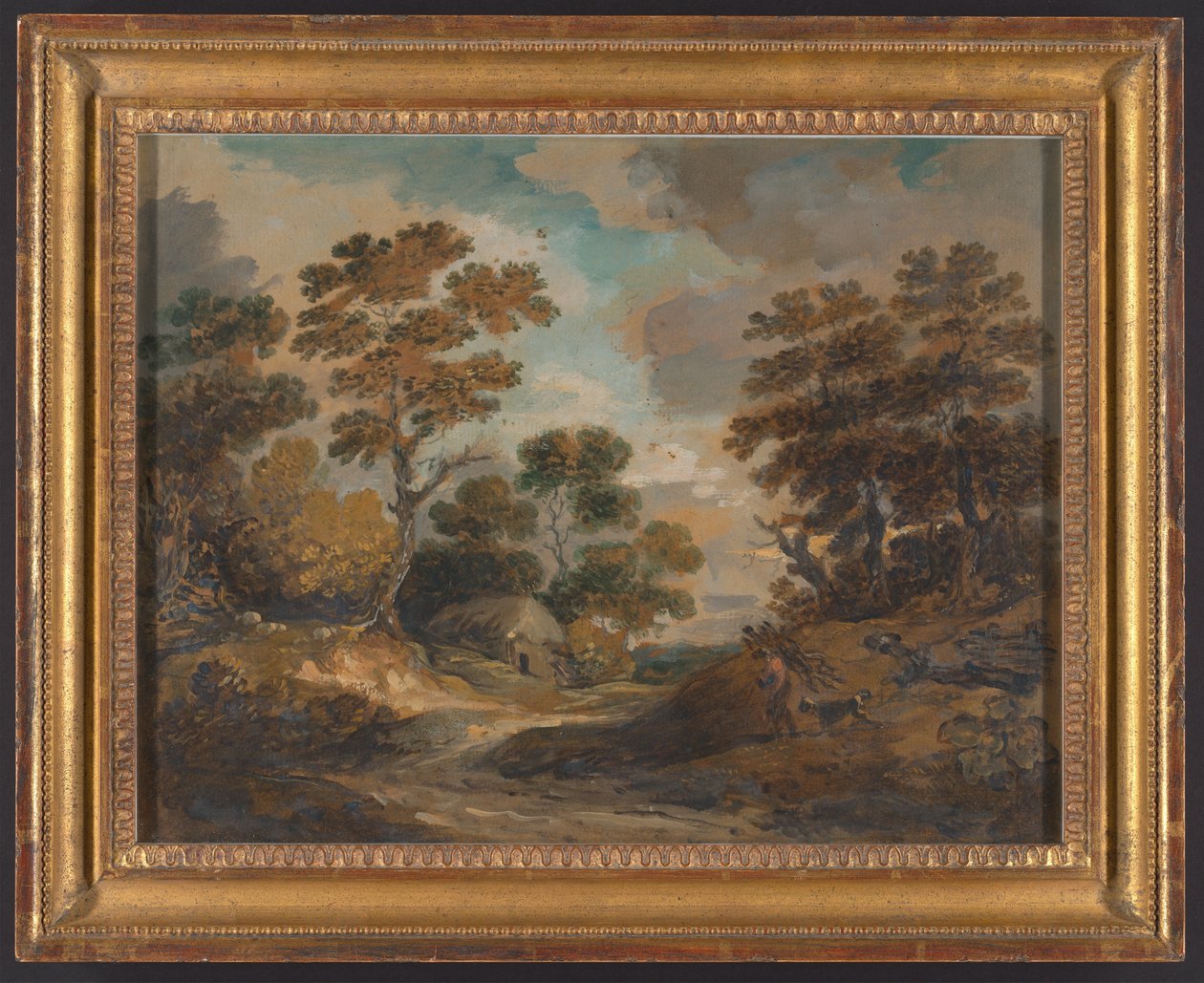 Landschaft: Mann mit Reisigbündeln de Gainsborough Dupont