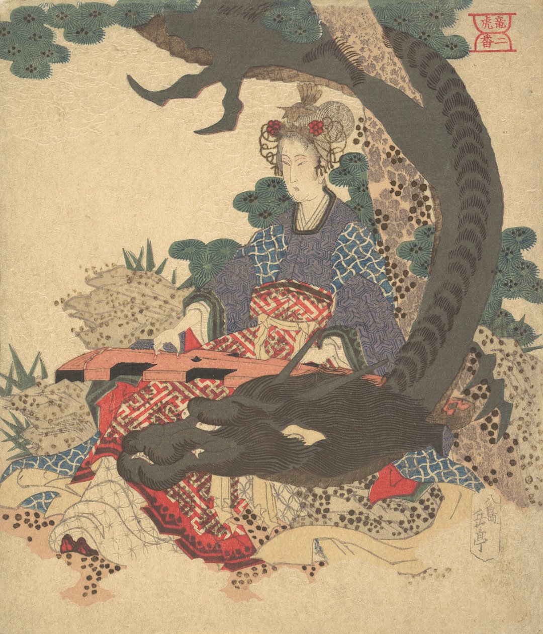 Fluxo para Benzaiten. de Gakutei