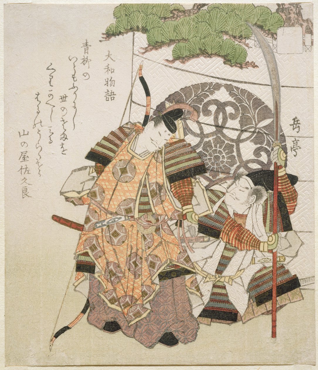 Contos de Yamato, da série "Dez desenhos de contos antigos", 1818-1830 (gravura em xilogravura) de Gakutei Harunobu
