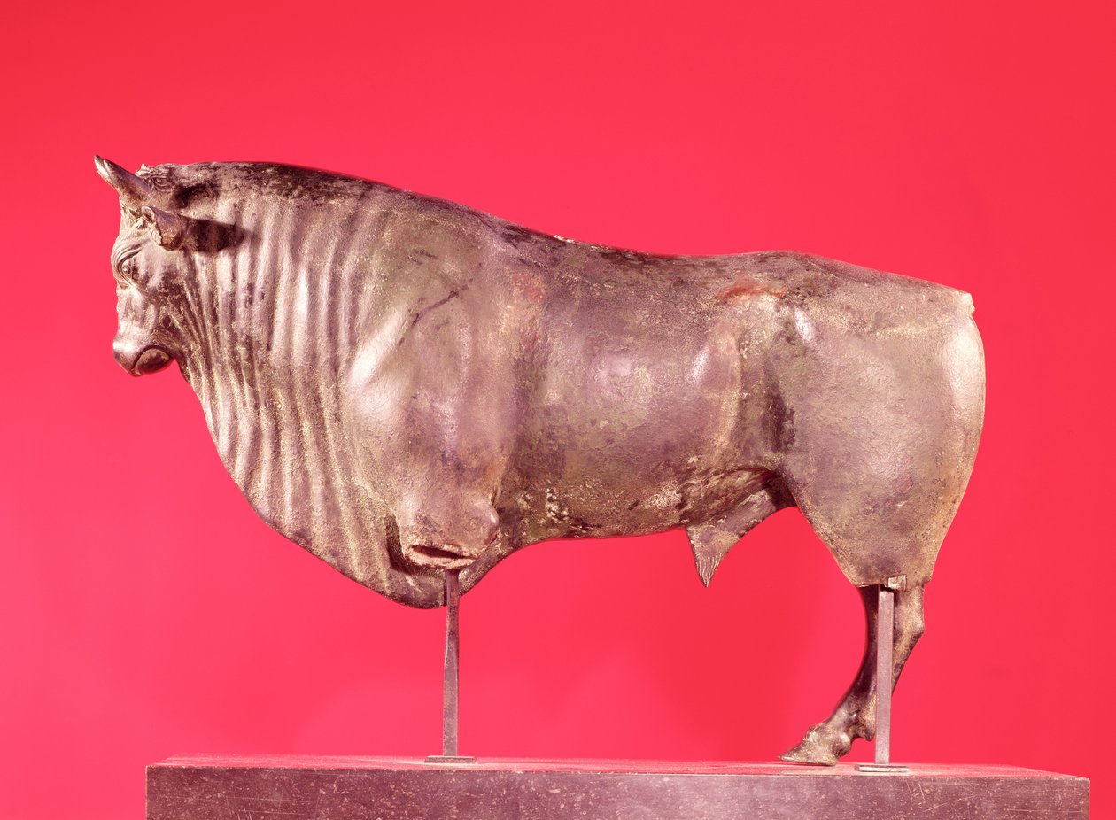 Touro com três chifres, de Avrigney (bronze) de Gallo Roman