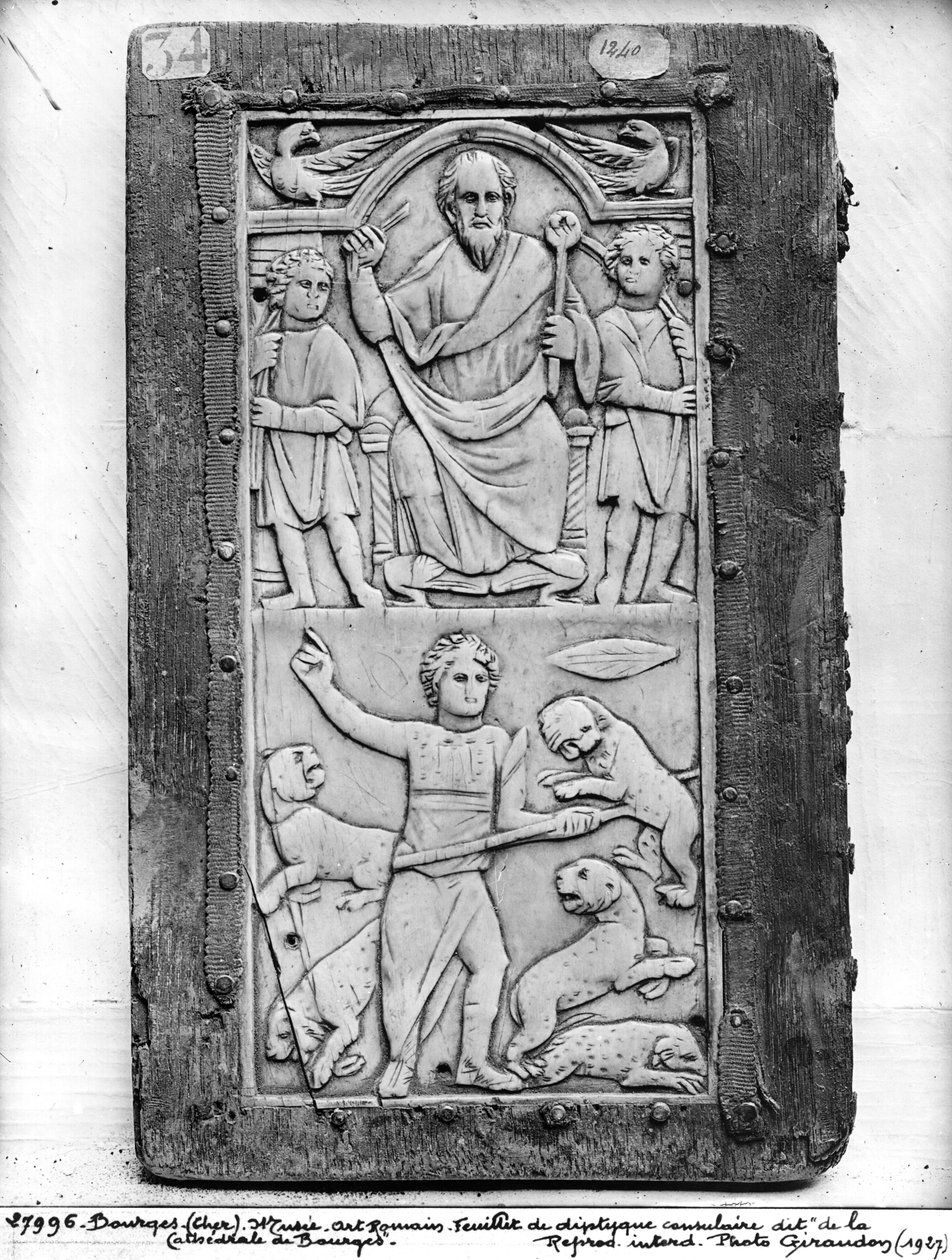 Díptico consular de Aécio, painel da esquerda (ver também 212283) de Gallo Roman