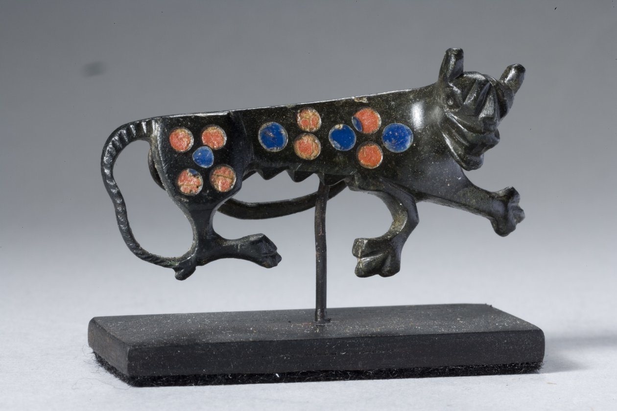 Fíbula de uma Pantera Feminina, do século II a III dC (bronze com incrustações de esmalte) de Gallo Roman
