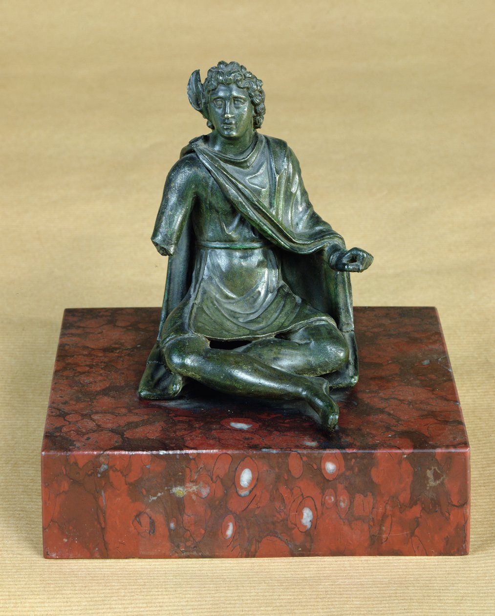 Divindade gaulês com a orelha de um cervídeo (bronze) de Gallo Roman
