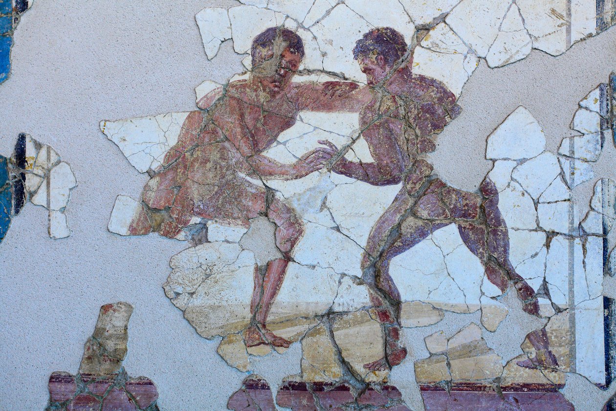 Pintura mural romana de Gallo-Roman Gallo-Roman