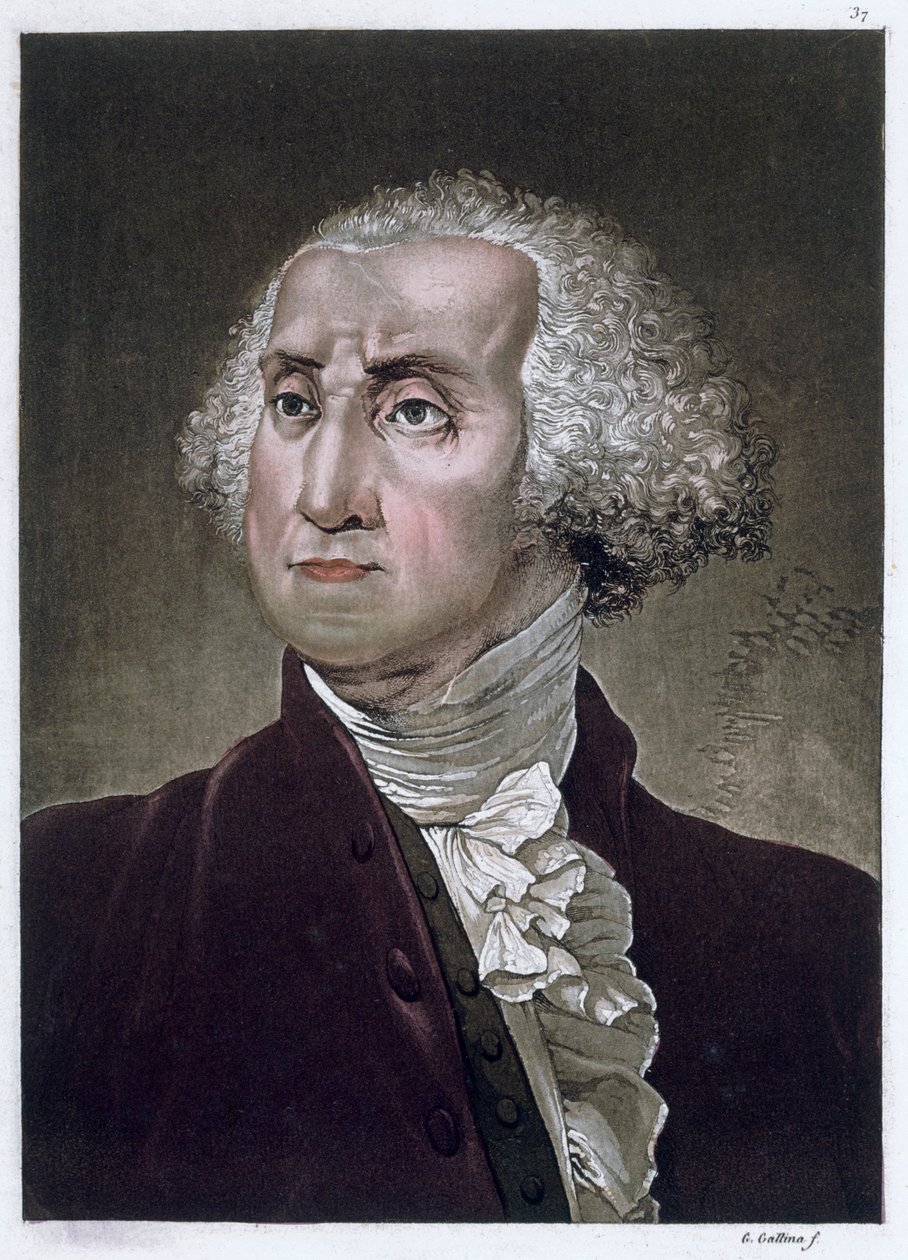George Washington, primeiro presidente dos Estados Unidos da América, c1820 de Gallo Gallina