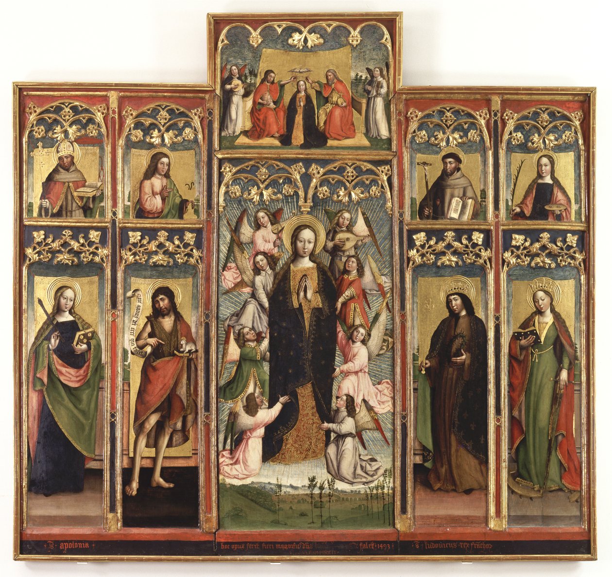 Políptico da Assunção da Virgem, 1493 de Gandolfino da Roreto