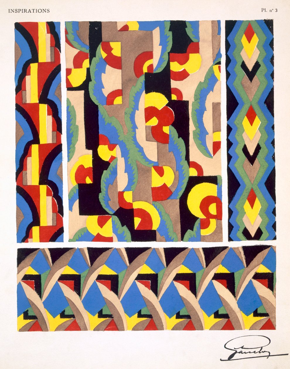 Placa 3, de &39;Inspirations&39;, publicada em Paris, década de 1930 de Gandy