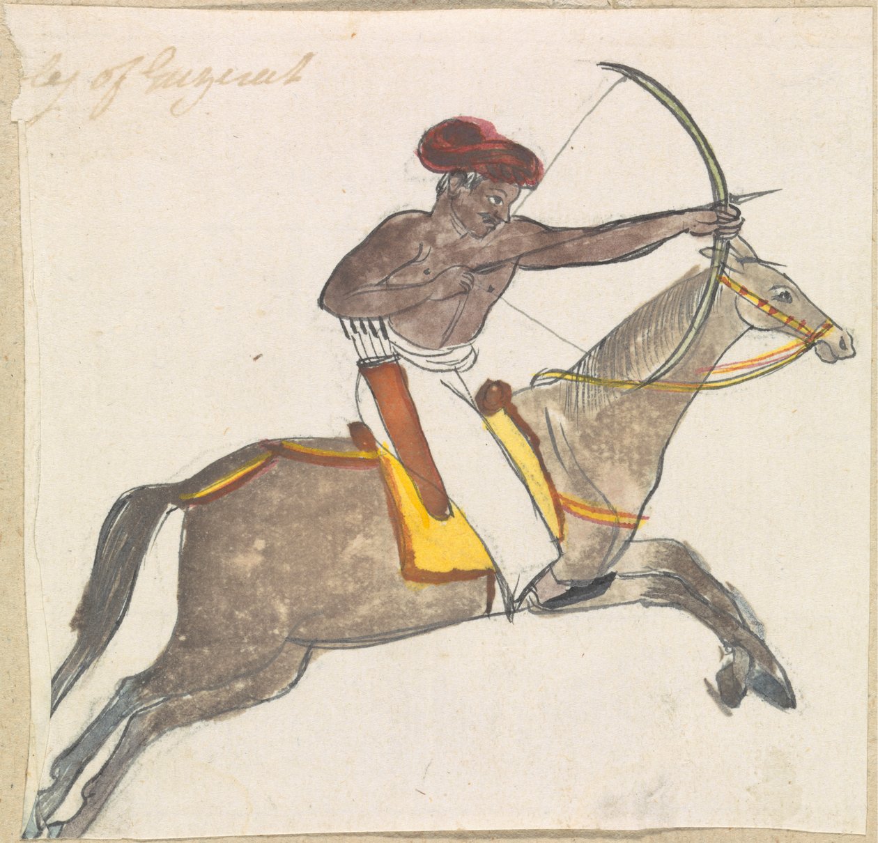Arqueiro a Cavalo de Gangaram Chintaman Tambat