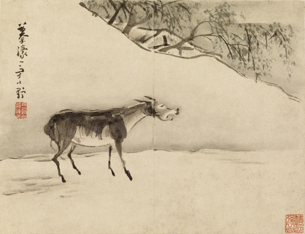 Burro a zurrar de Gao Qipei