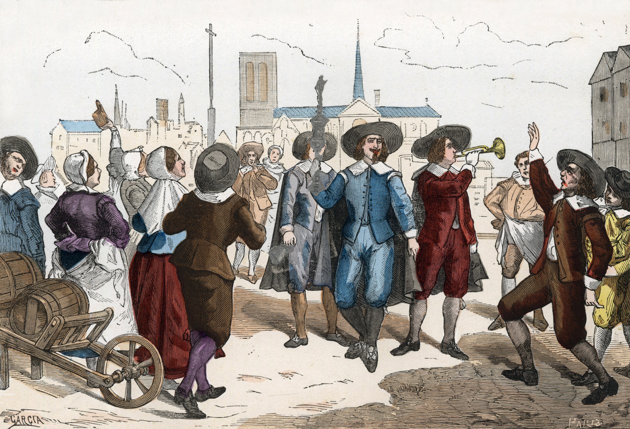 Homens a vender vinho, c. 1630 - 1640 de Garcia (after)