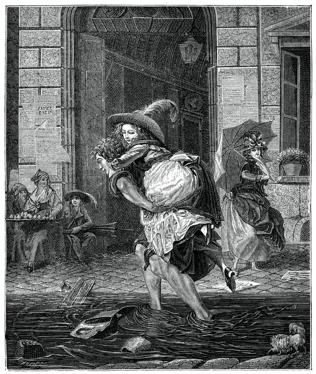 Passagem através da tempestade, 1885. de Garnier