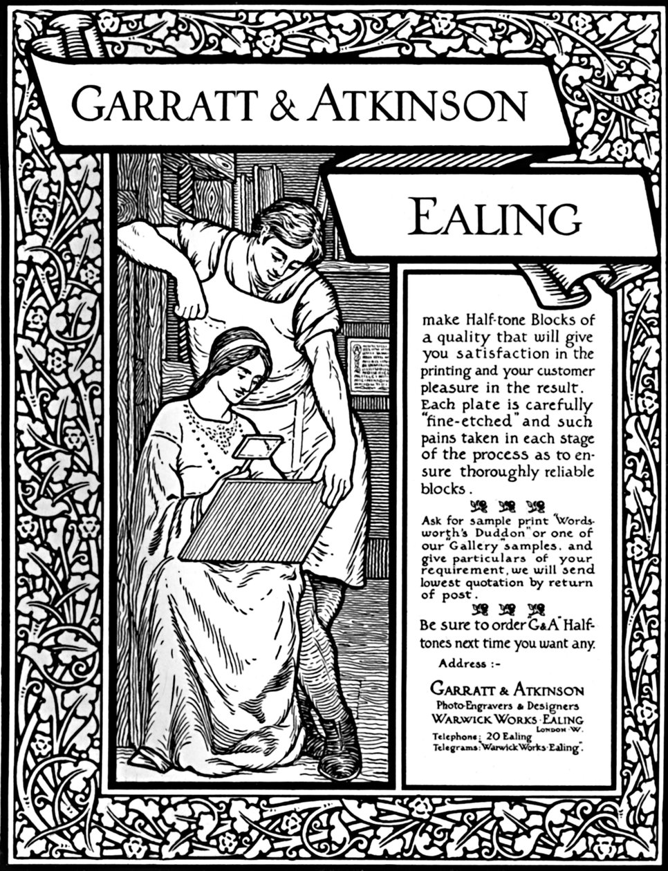 Anúncio de Garratt & Atkinson, 1907 de Garratt and Atkinson