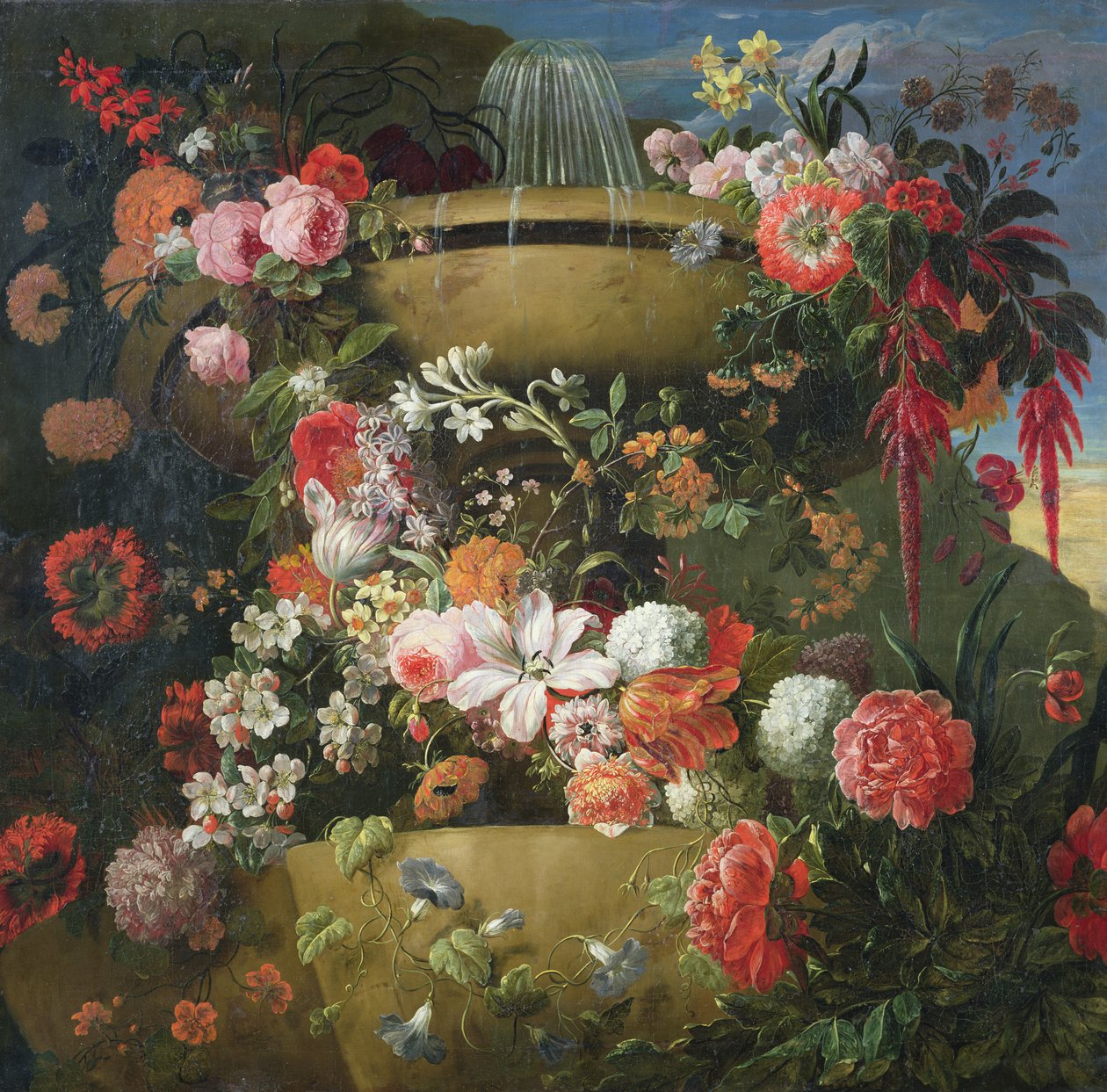 Bacia e Flores de Gaspar Peeter The Elder Verbruggen