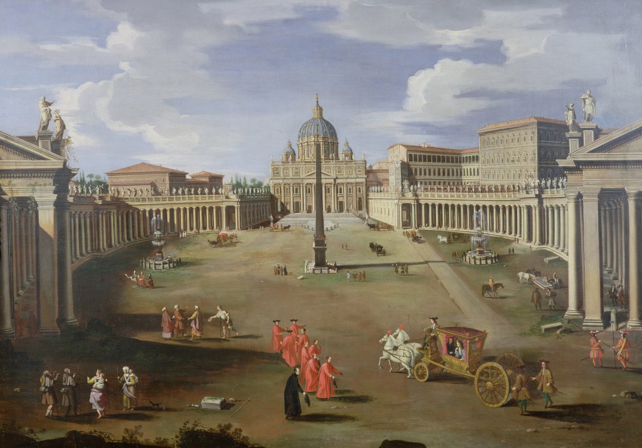 Uma visão de São Pedro em Roma de Gaspar van Wittel
