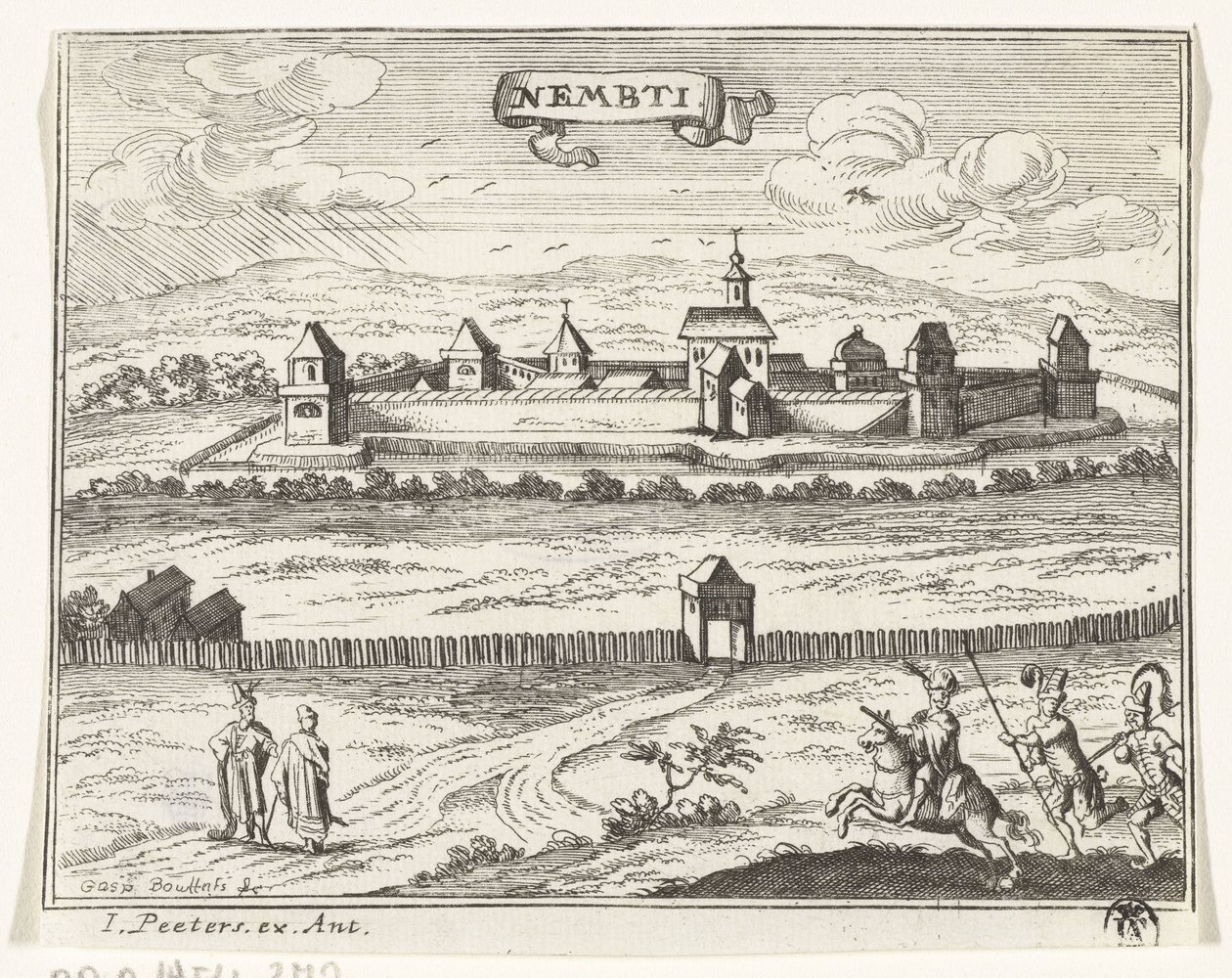 Vista de Lenti
Ilustrações topográficas da Áustria, da Hungria e dos Balcãs (título da série)
Korte beschryvinghe, en aen-wysinghe der plaetsen in desen boeck, met hunnen teghen woordighen standt, pertinente uyt-ghebeldt, in Oostenryck (série de Gaspar Bouttats