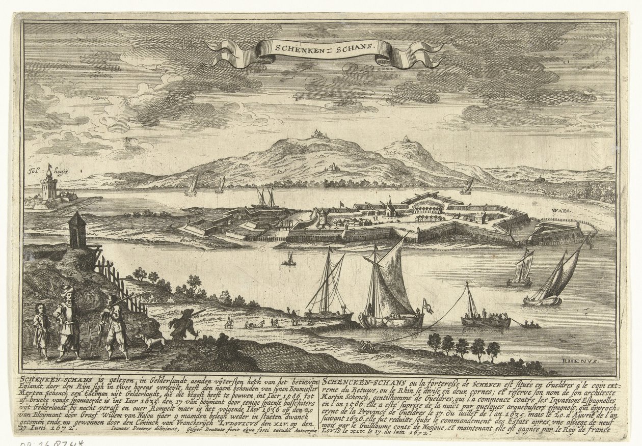 Vista de Schenkenschans
Cidades e povoações na República dos Países Baixos (título da série)
Thooneel der Steden ende Sterckten van 