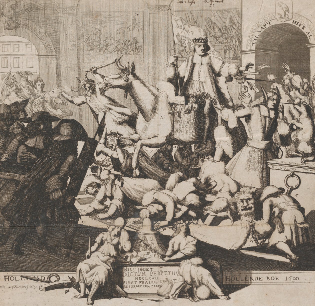 Vaca Correndo da Holanda Vaca Correndo da Holanda, 1690. de Gaspar Bouttats