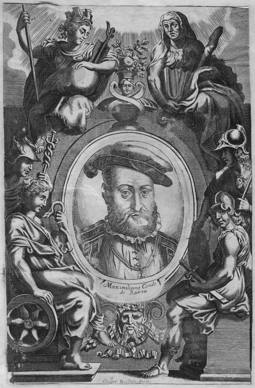 Maxilmiliano Conde de Buren, meados do século XVII. de Gaspar Bouttats