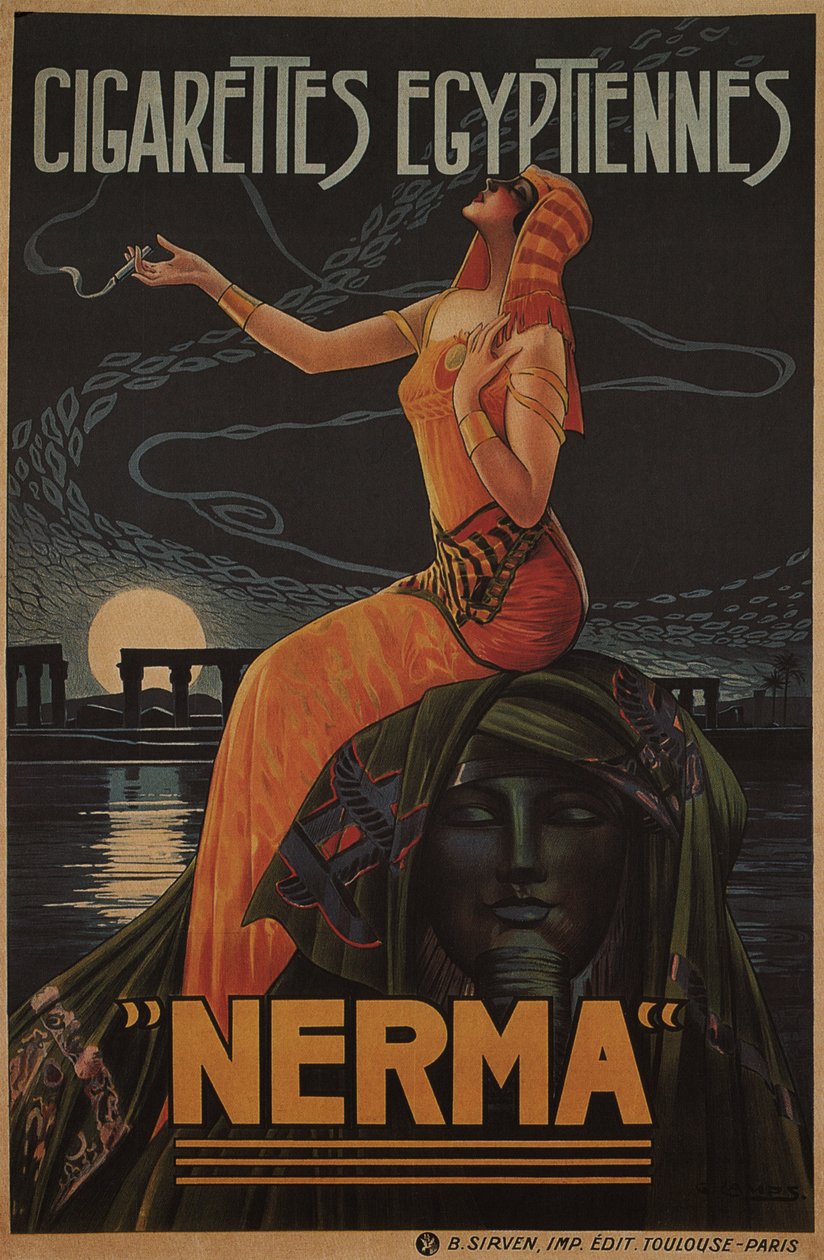 Cigarros egípcios Nerma, 1924 de Gaspar Camps