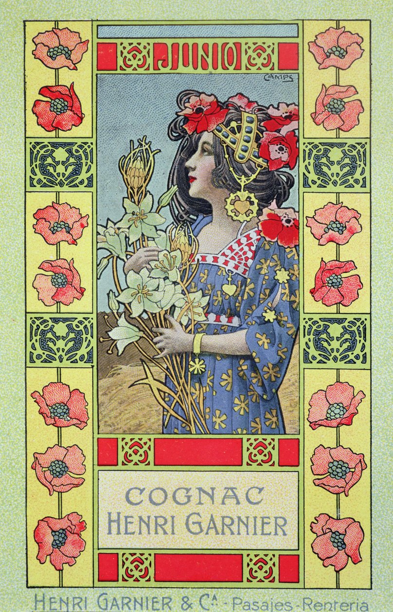 Junho, a partir de um calendário para Henri Garnier & Co. de Gaspar Camps Junyent