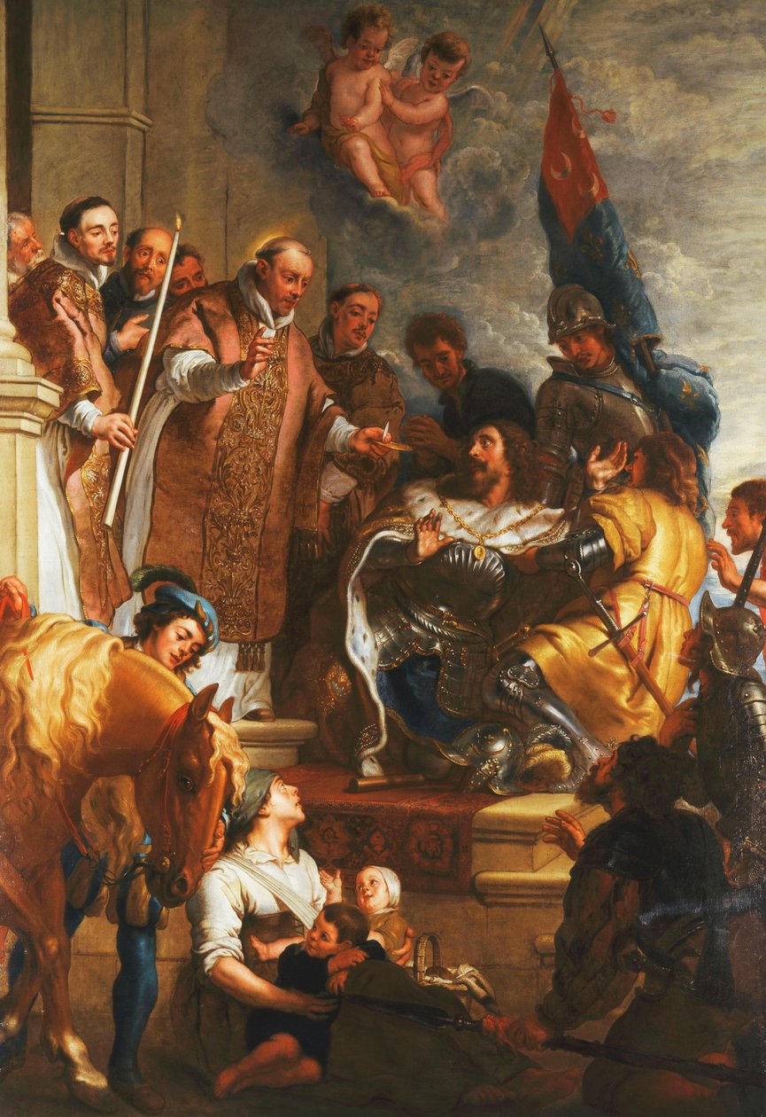 São Bernardo converte um duque da Aquitânia, de Gaspar De Crayer