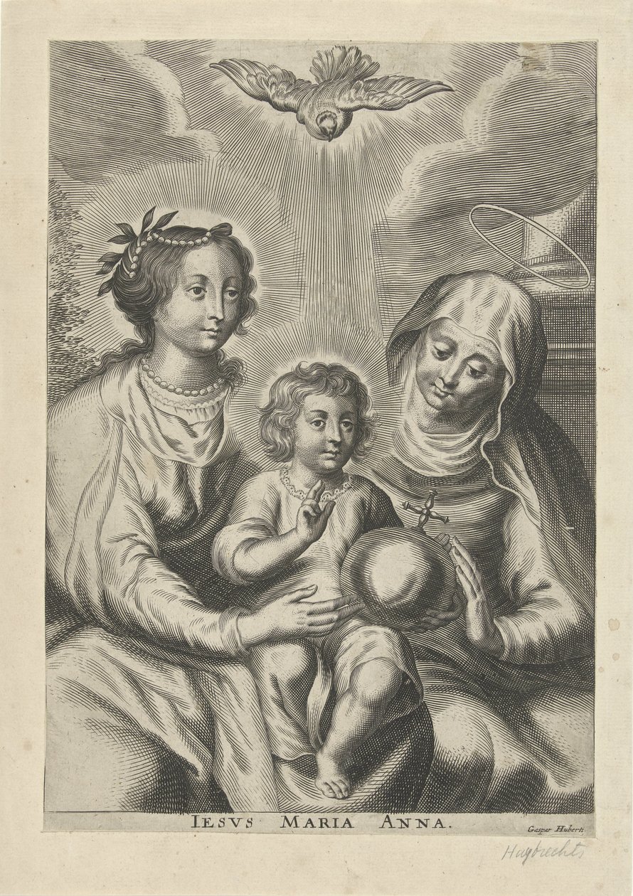 Anna em Três
Iesus Maria Anna (título sobre o objecto) de Gaspar Huybrechts