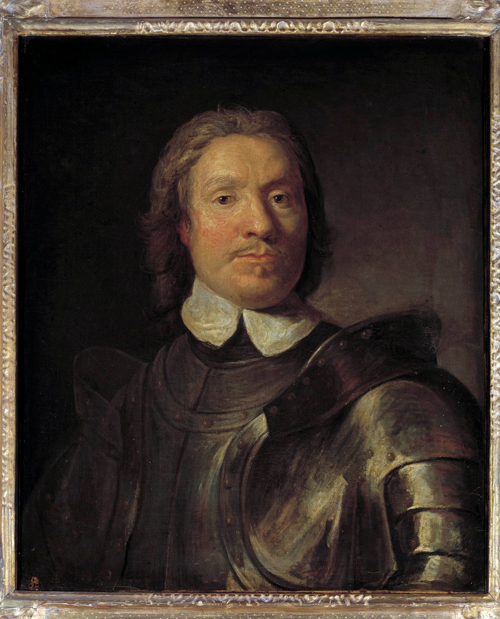 Retrato de Olivier Cromwell (1599-1658), Lord Protector da Inglaterra Oliver Cromwell participou da Primeira Revolução Inglesa (1641-1649) Pintura de Gaspard de Crayer (1584-1669) Sol. 0,67x0,58 m. de Gaspar de (after) Crayer