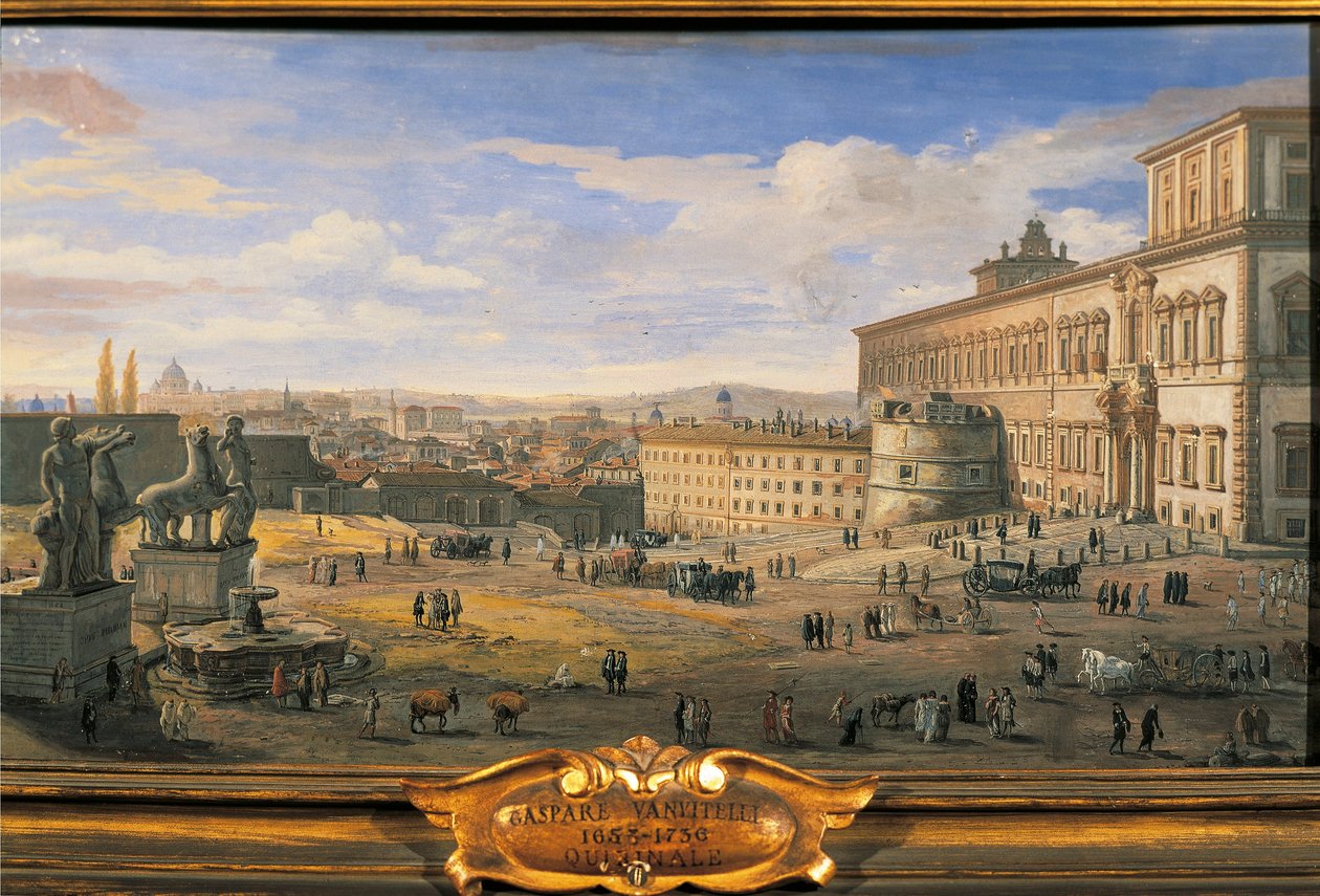 Itália, Roma, O Palácio Quirinal de Gaspar van Wittel