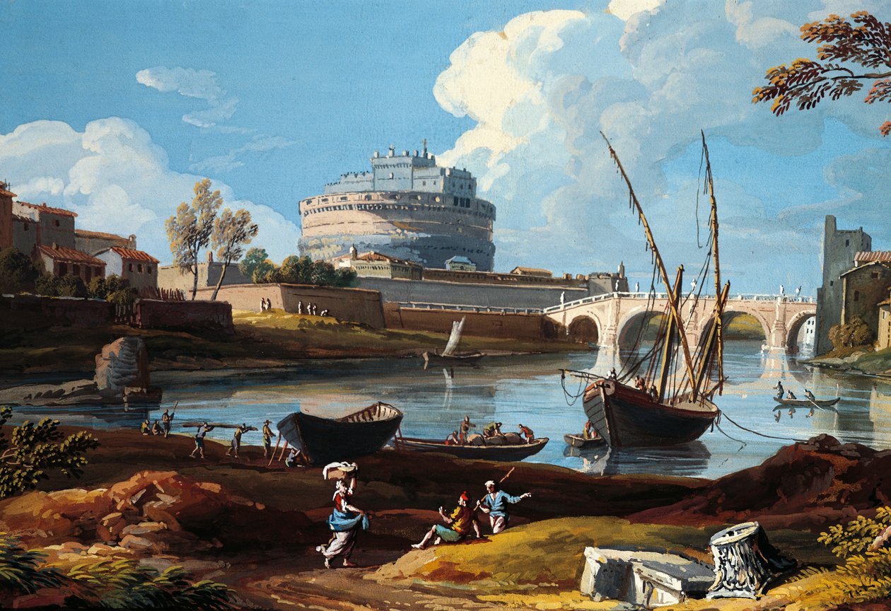 Tiber em Castel Sant