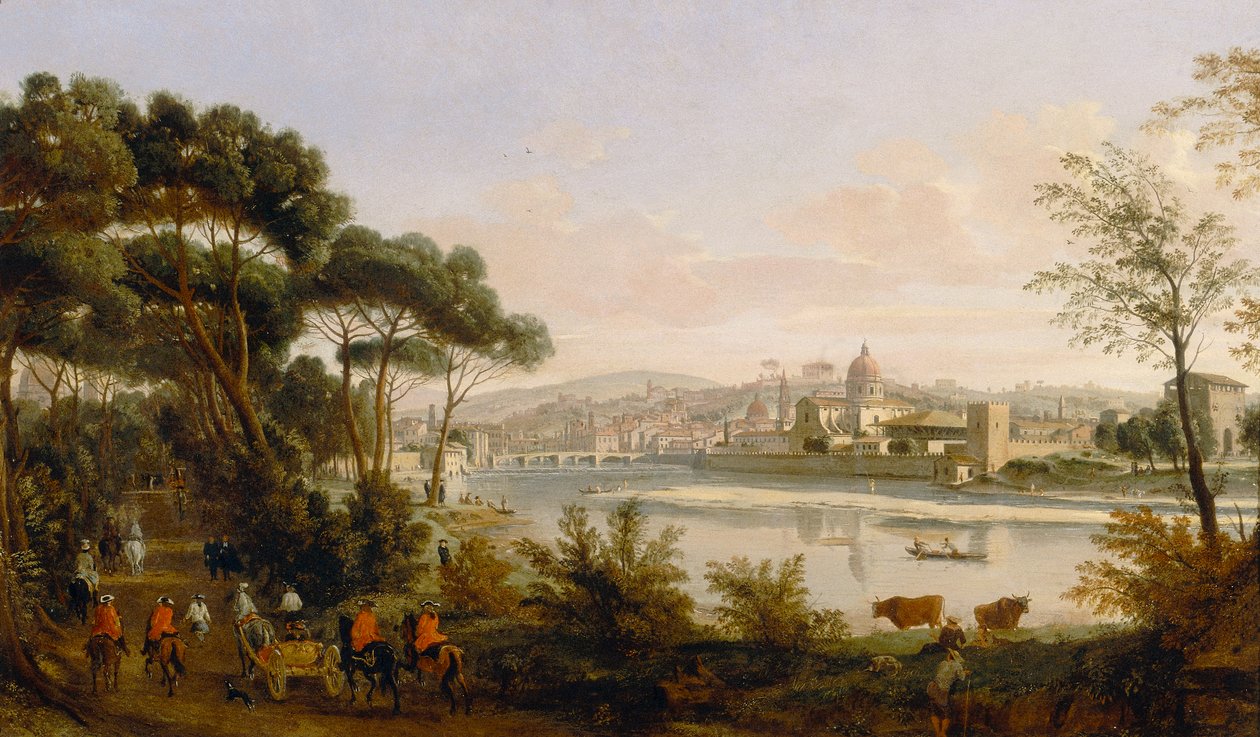 Vista de Florença de Gaspar van Wittel