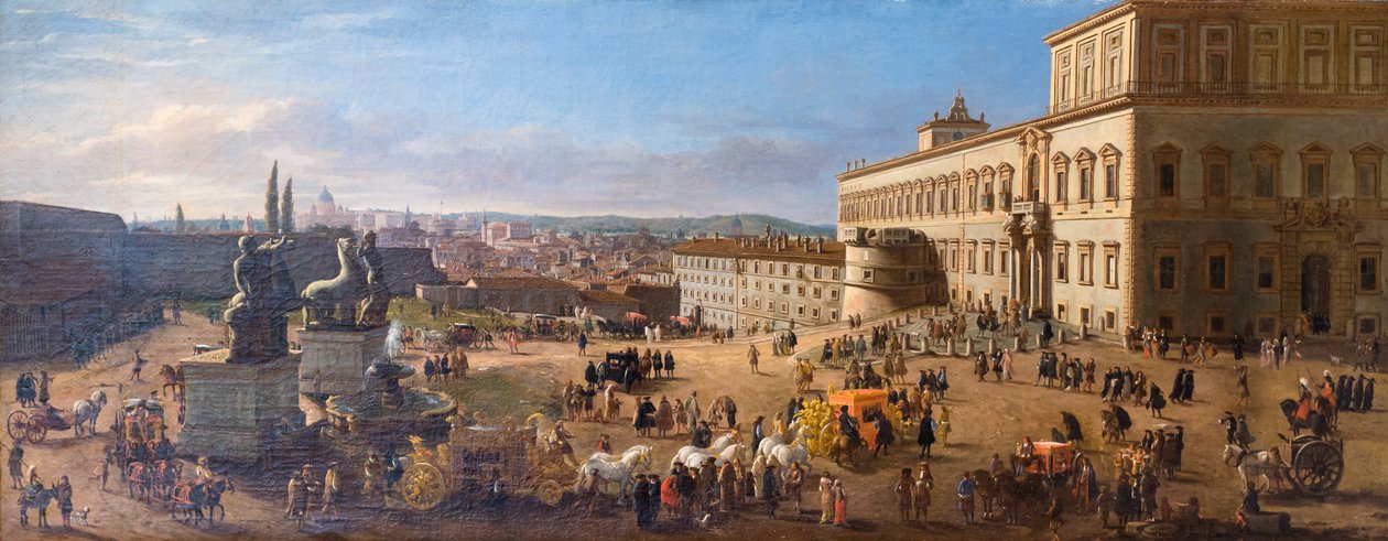 Vista de Roma da praça quirinal de Gaspar van (1653 1736) Wittel