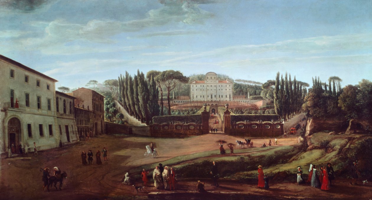 Villa Aldobrandini (óleo sobre tela) de Gaspar van Wittel