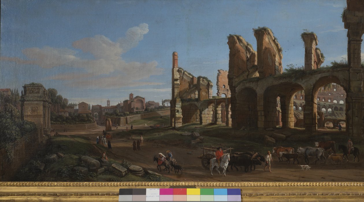 O Coliseu e o Fórum Romano, 1711 de Gaspar van Wittel