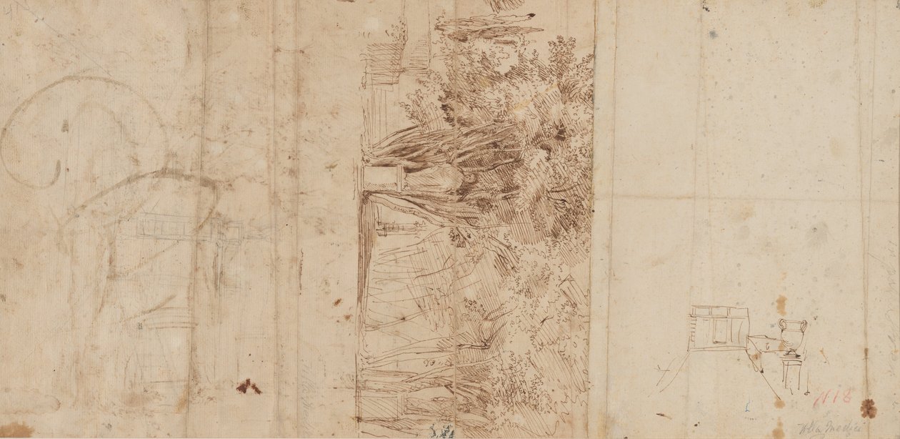 Os jardins da Villa Medici de Gaspar van Wittel