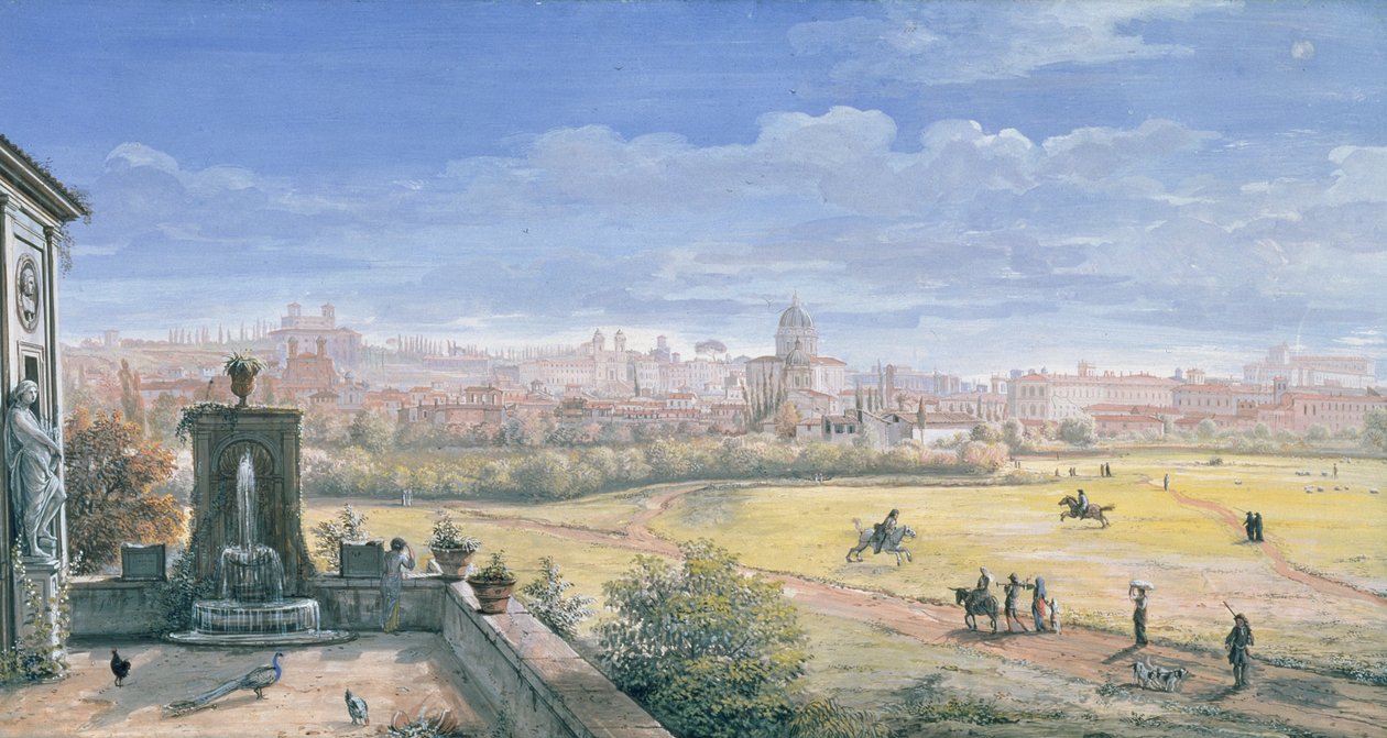 Vista de Roma, 1665 de Gaspar van Wittel