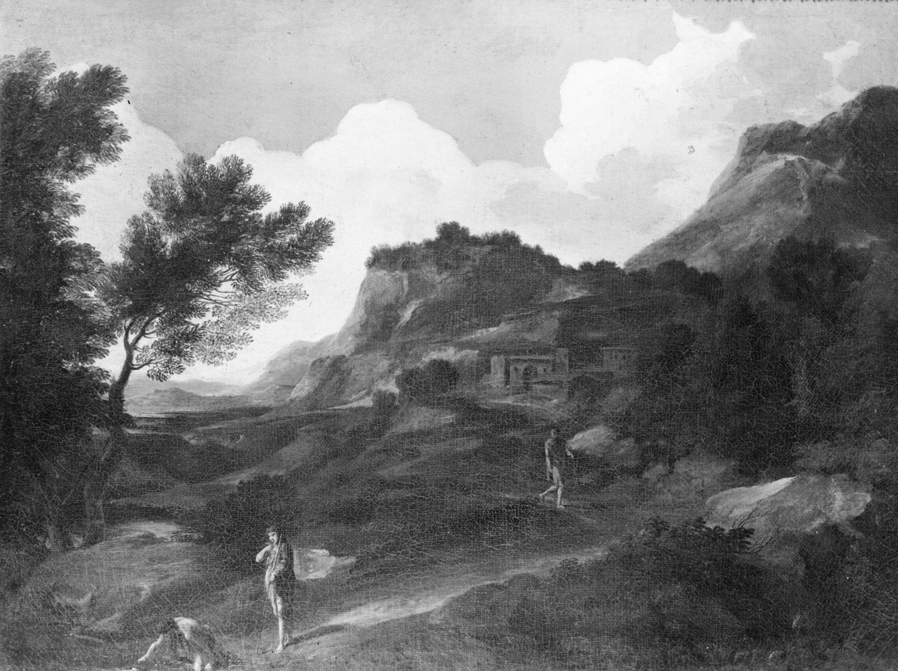 Paisagem montanhosa de Gaspard Poussin Dughet