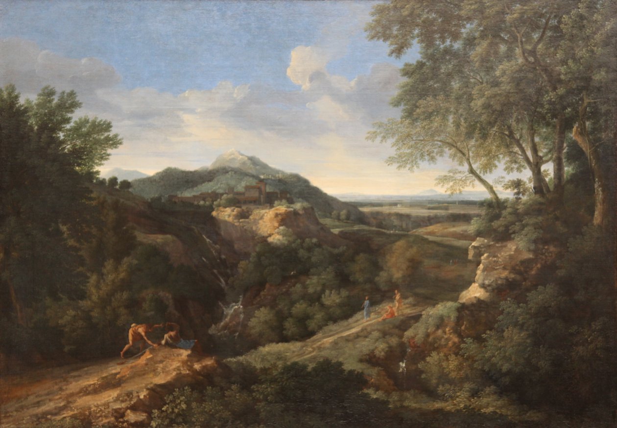 Paisagem montanhosa romana de Gaspard Dughet