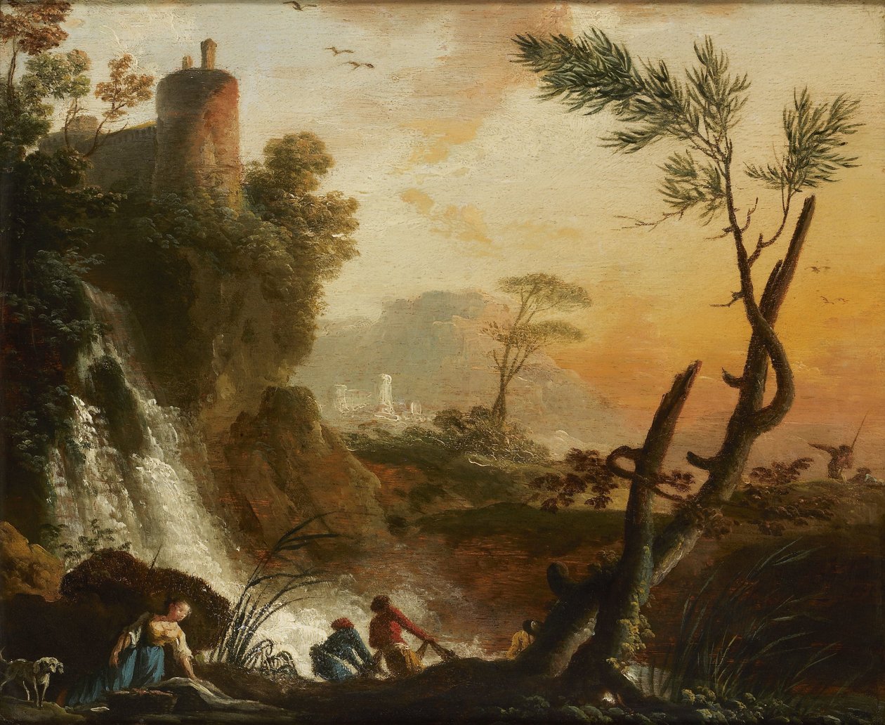 Paisagem com ruínas de Gaspard Jean Lacroix