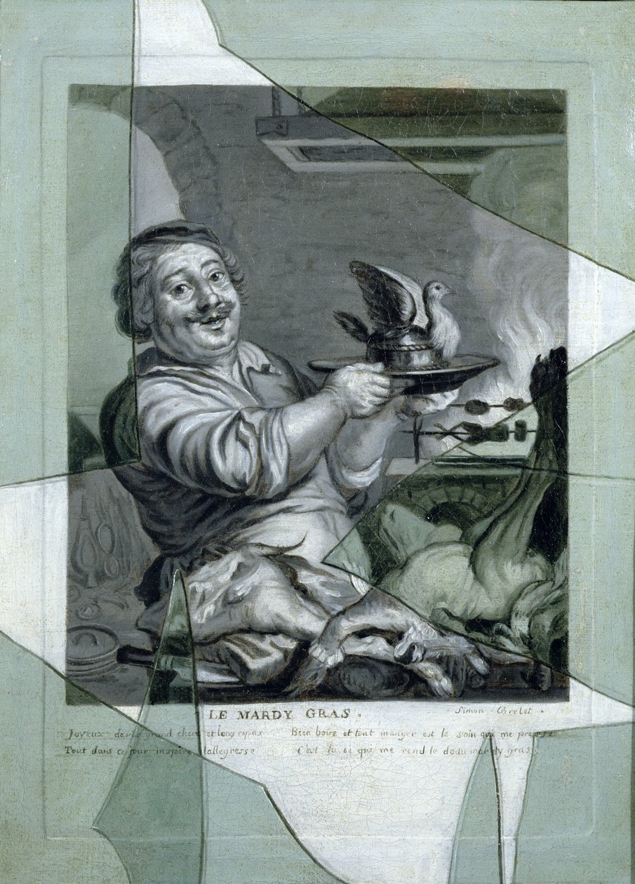 Mardi Gras, após gravação de Joachim von Sandrart (1606-88) de Gaspard, or Gabriel Gresely