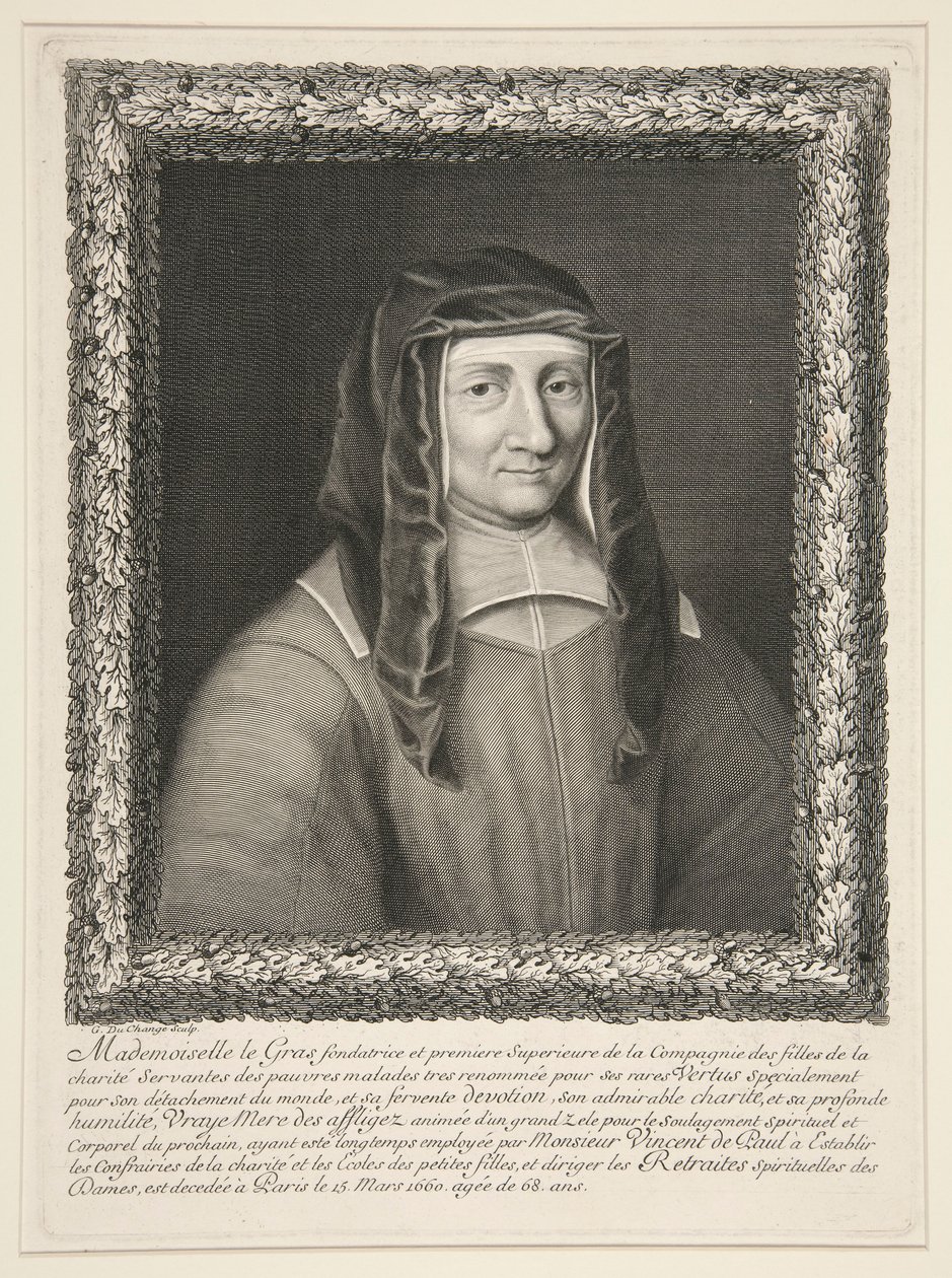 Sra. Louise LeGras, nascida em Marillac de Gaspard Duchange