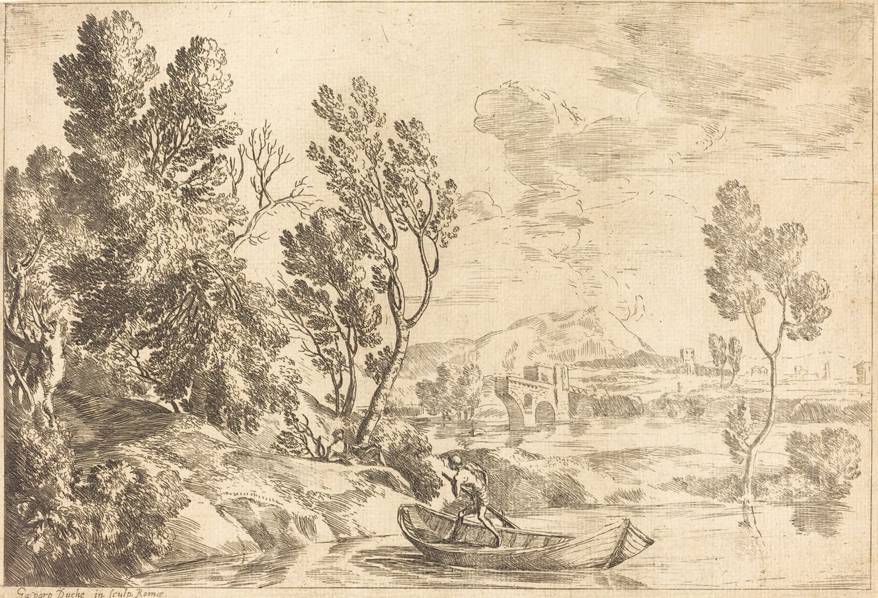 Paisagem romana de Gaspard Dughet